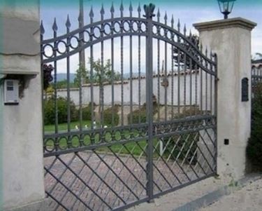 Cancello in ferro per esterno 360x300x10 cm Cancello ferro battuto con  finitura anticata Cancello giardino esterno